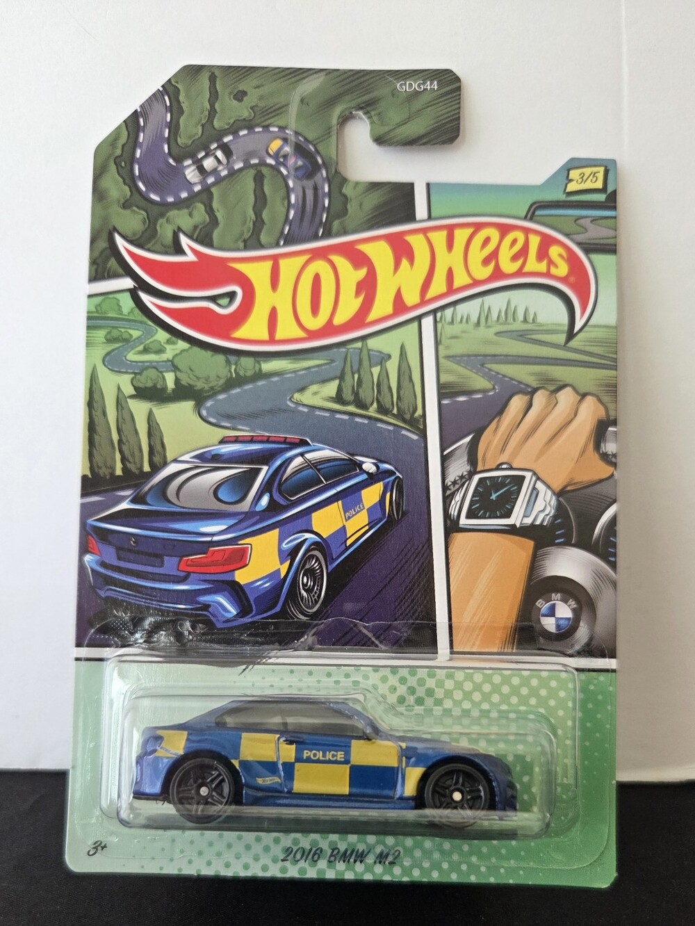 2020 Hot Wheels 2016 BMW M2 International Police Series Diecast Car Mattel